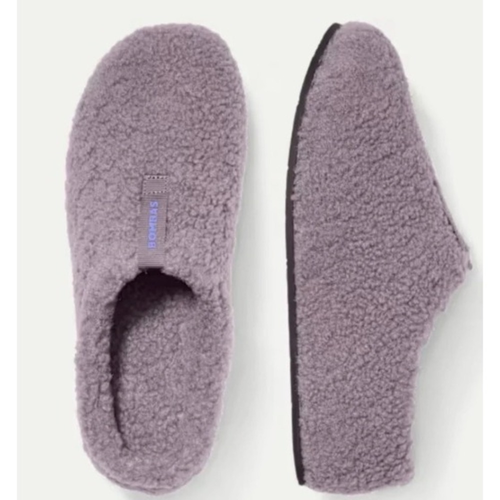 Bombas Sherpa Lined Slippers Slip On Size 9 Cozy Loungewear